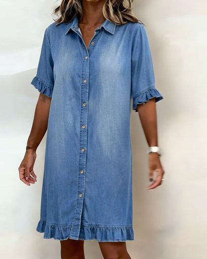 Maria | Vestido cómodo de denim