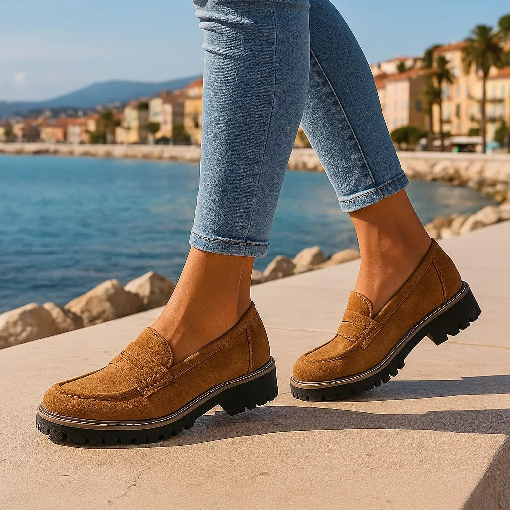 Nadia | Mocasines de ante atemporales