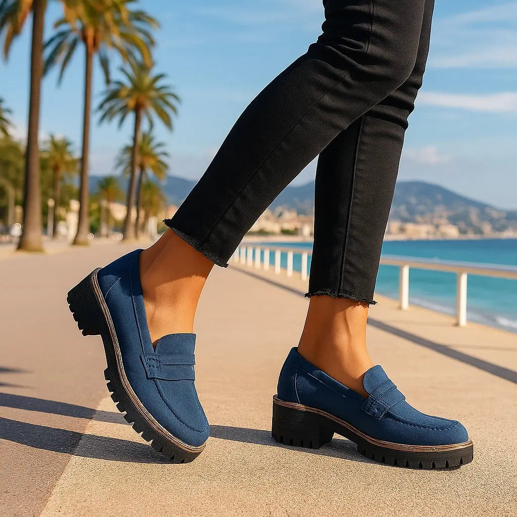 Nadia | Mocasines de ante atemporales