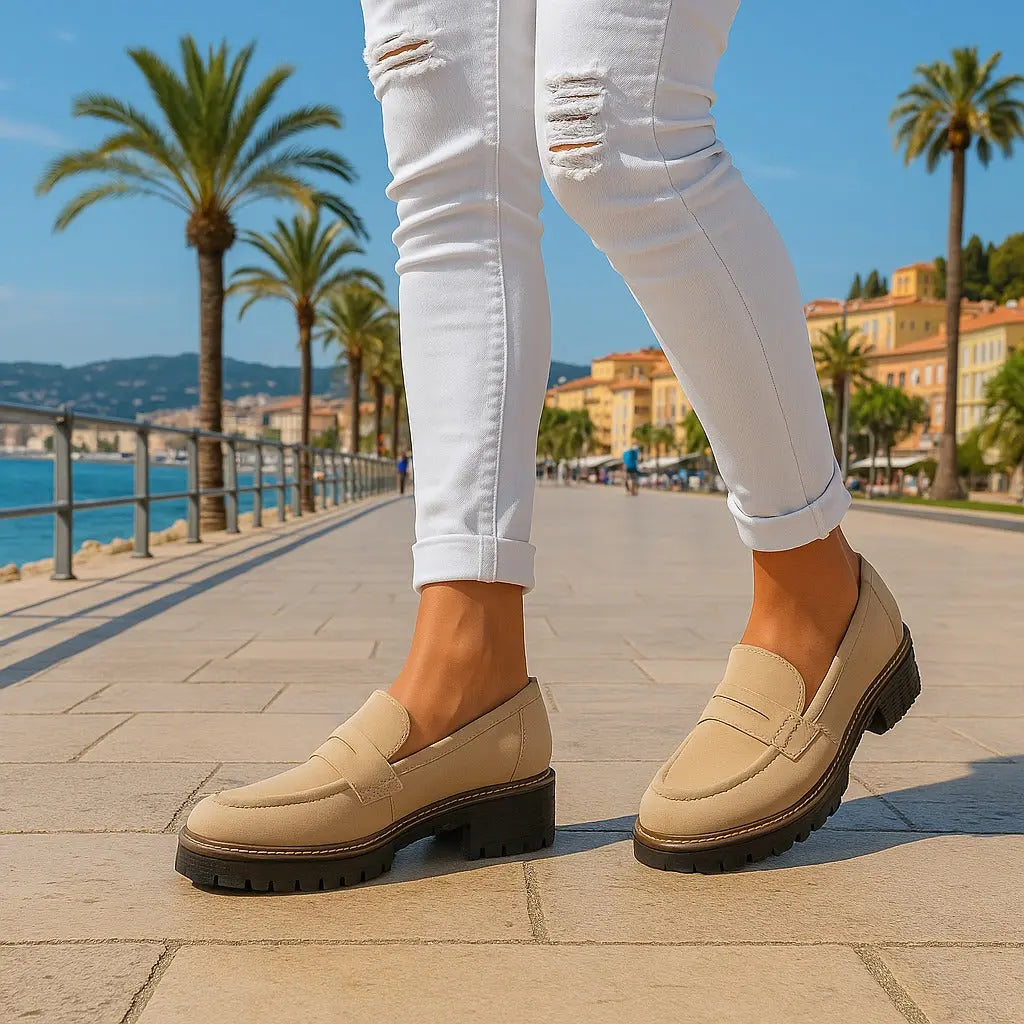 Nadia | Mocasines de ante atemporales