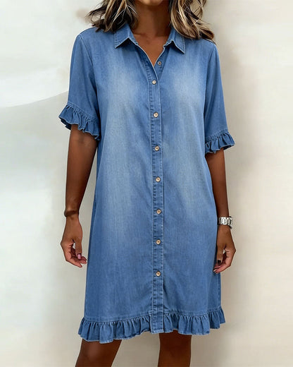 Maria | Vestido cómodo de denim