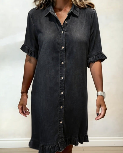 Maria | Vestido cómodo de denim