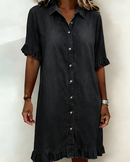 Maria | Vestido cómodo de denim