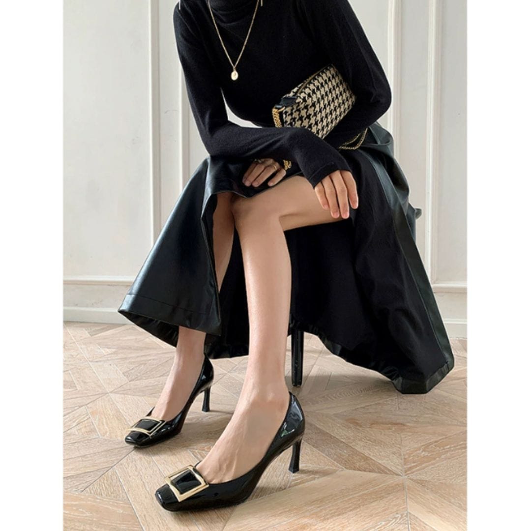 Rosa | Tacones elegantes en negro