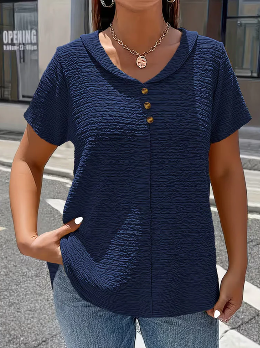 Selena™ | Top sencillo con cuello en V