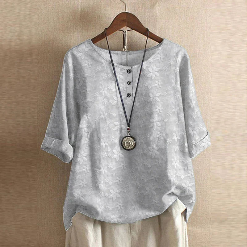 Daniela™ | Blusa retro estampada