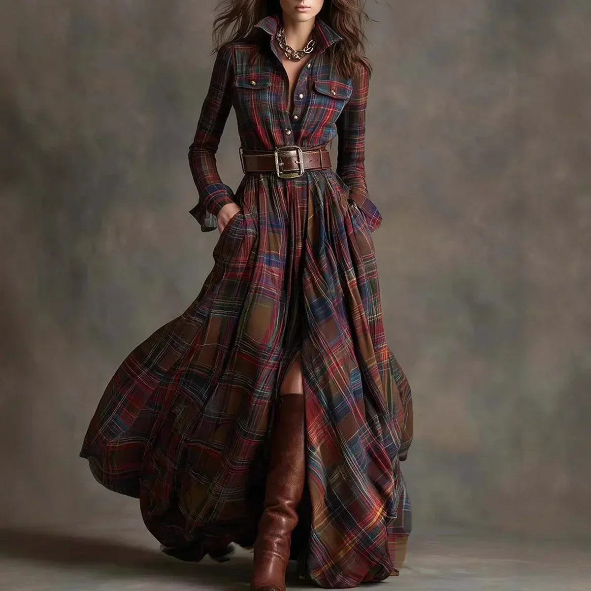 Cecilia | Sofisticado vestido maxi