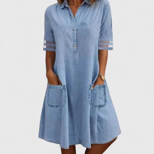 Brisa | Vestido vaquero que realza tu figura
