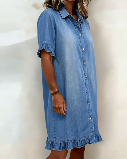 Maria | Vestido cómodo de denim