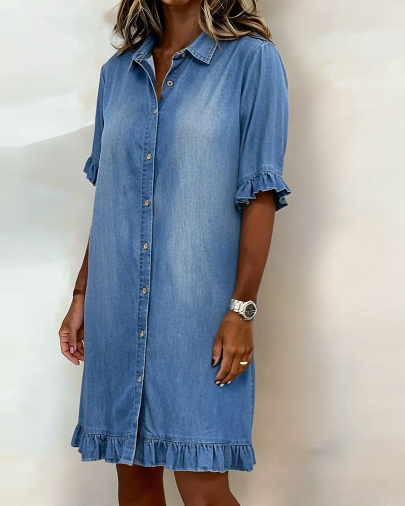 Maria | Vestido cómodo de denim