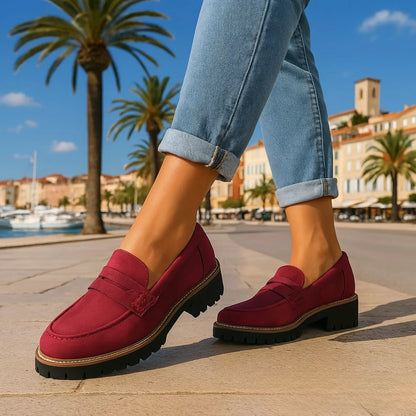 Nadia | Mocasines de ante atemporales