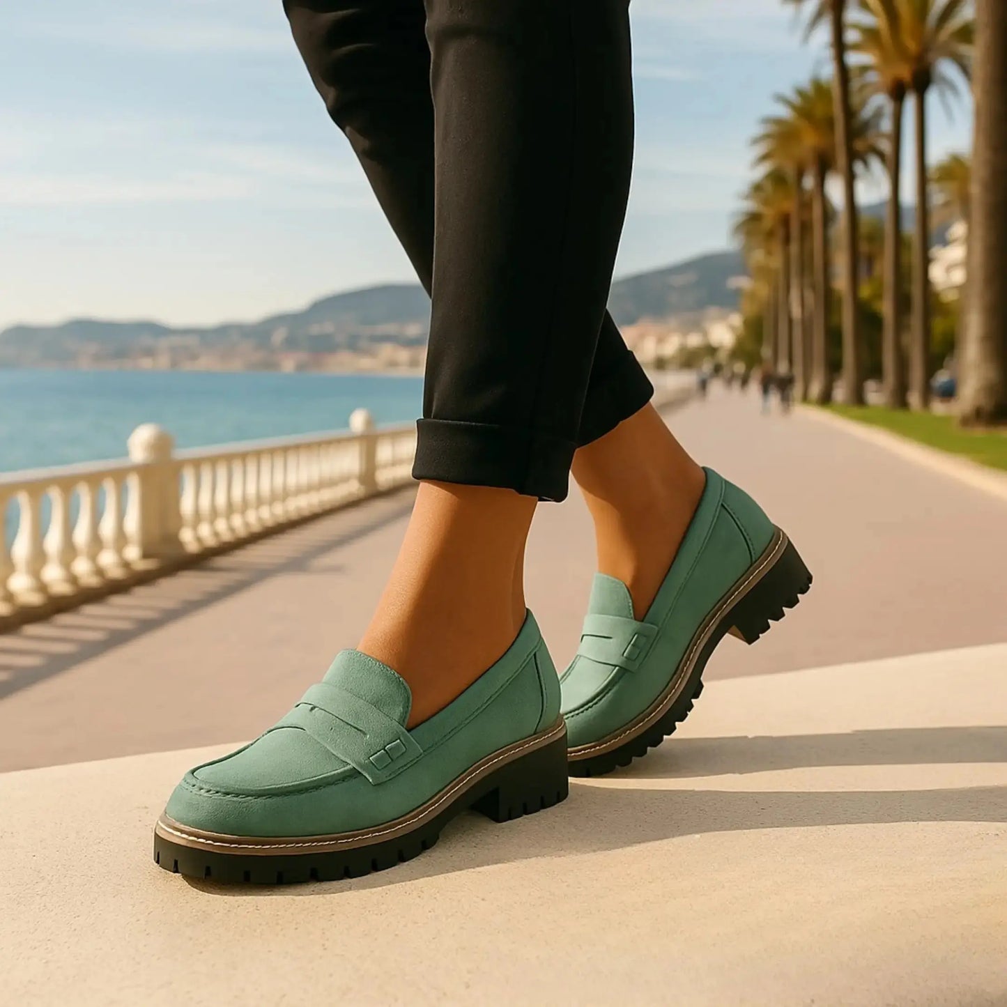 Nadia | Mocasines de ante atemporales